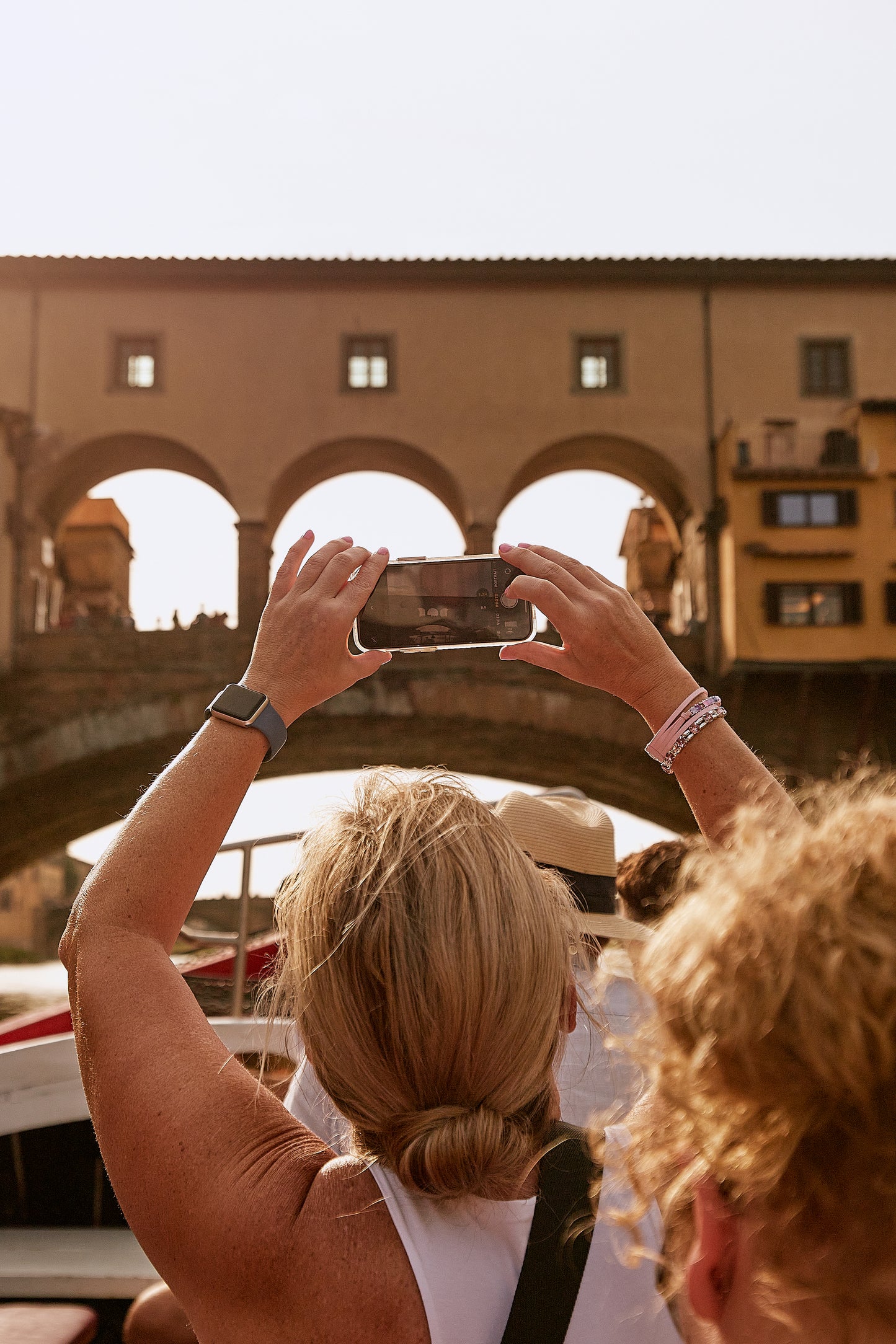 Sunset gondola ride in Florence