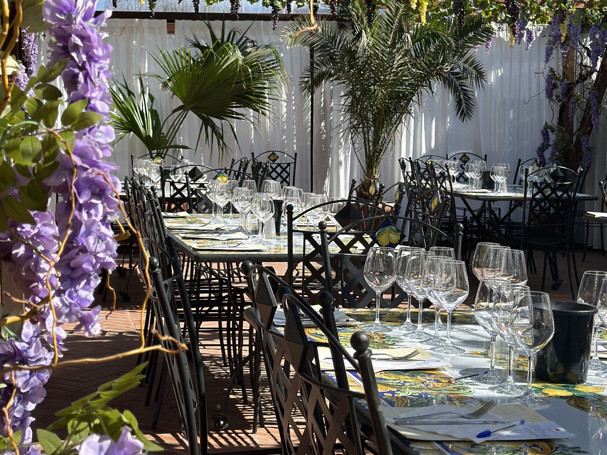 Garden Veranda Dinner & Wine Tasting in Tuscany