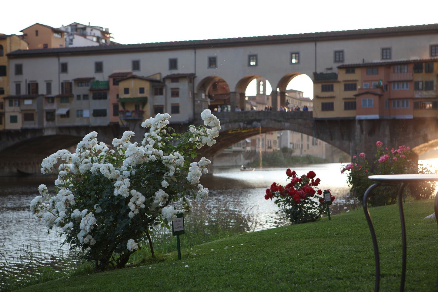 Sunset gondola ride in Florence