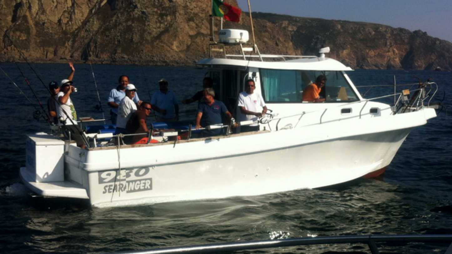 Fishing in the Atlantic Ocean in Cascais
