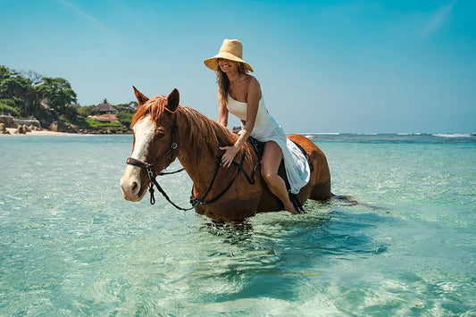 Swimming with Horses on Nihiwatu Beach