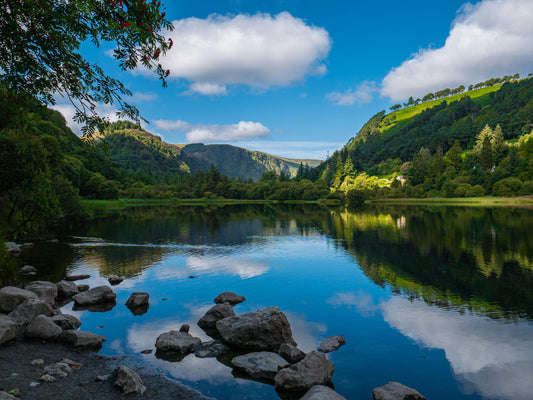 Dublin: Day Tour at Powerscourt and Glendalough through Horse Ride + Pick Up